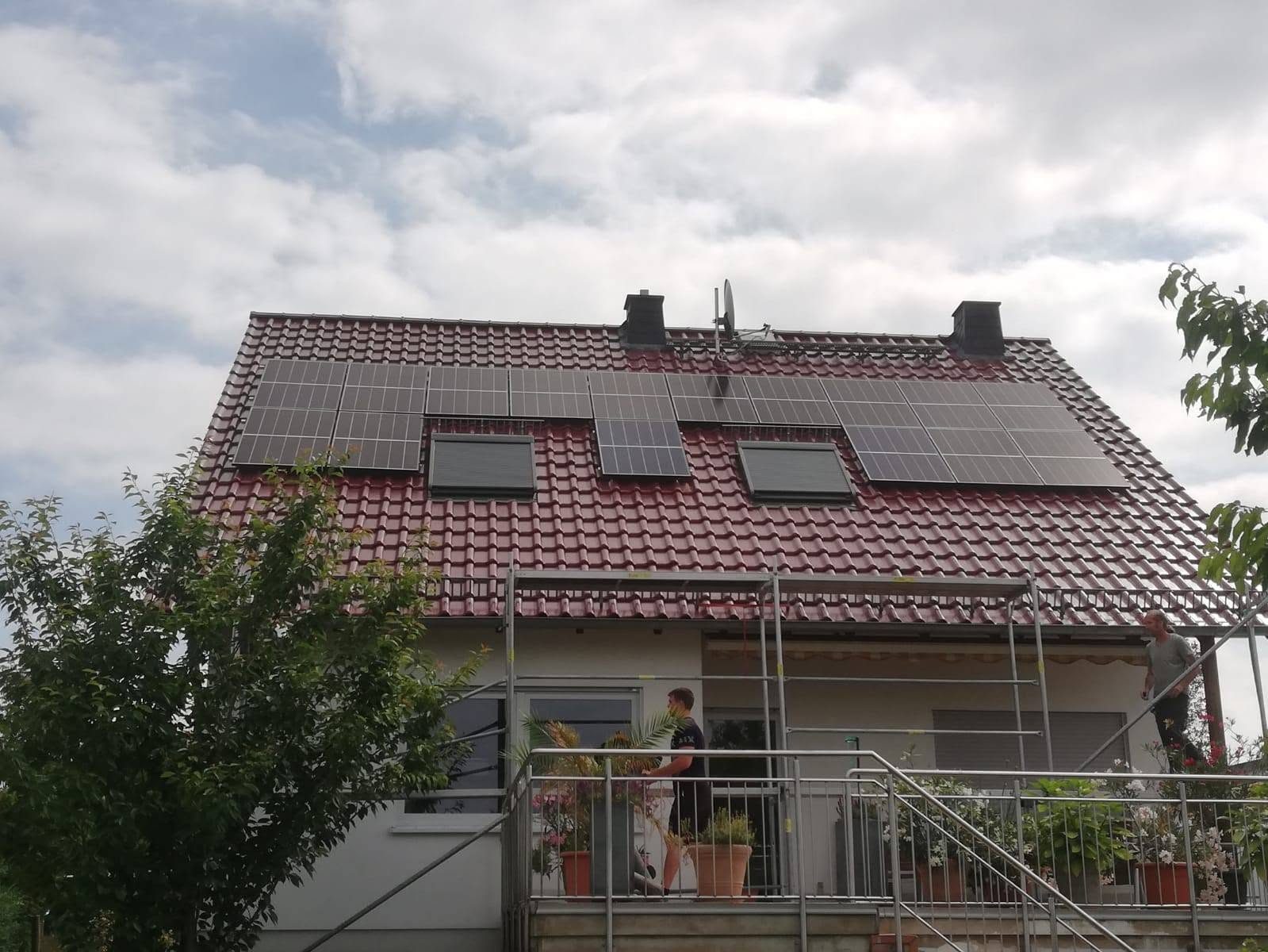 PV-Projekt Montagephase